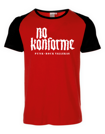 Camiseta Logo No Konforme Roja/Negra