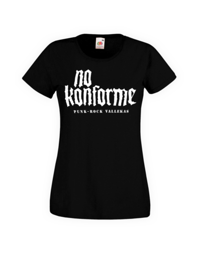 Camiseta Chica Logo No Konforme - Negra