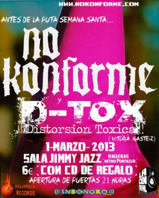 No Konforme + D-Tox en el Jimmy Jazz