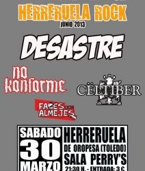 El 30 de Marzo estaremos tocando en la fiesta de presentación del Herreruela Rock (Toledo)