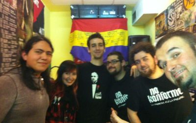 Nos visitan desde Argentina en el local.