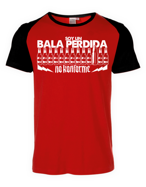 Camiseta Bala Perdida Roja/Negra
