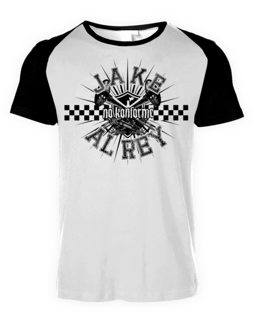 Camiseta Jake al Rey Blanca/Negra