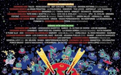 Cartel del ViñaRock 2016 por dias. Tocaremos el viernes 29!!