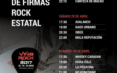 VIñaRock 2017: estaremos  en el Stand de firmas de Rock Estatal.