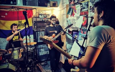 Hugo Laborda, sustituto en la batería en algunos conciertos de 2020