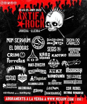 Antifa Rock Fest - Cartel completo
