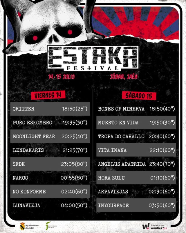 EstakaRock Horarios 2023