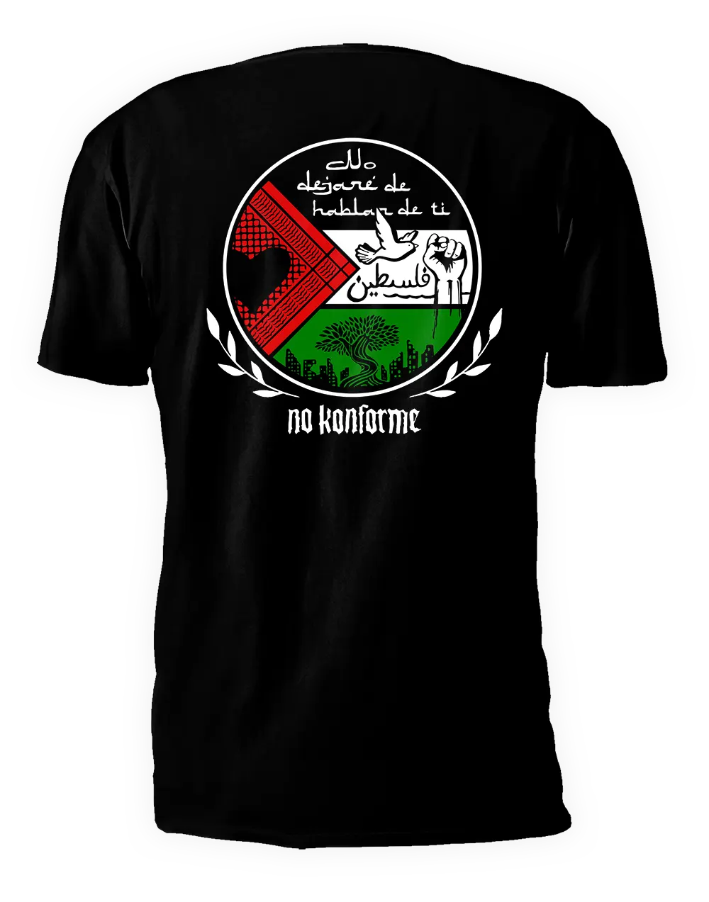 Camiseta Palestina Bandera - ESPALDA